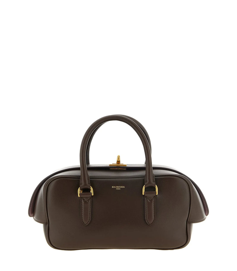 Balenciaga Satchel Bag in brown, Lamb Leather