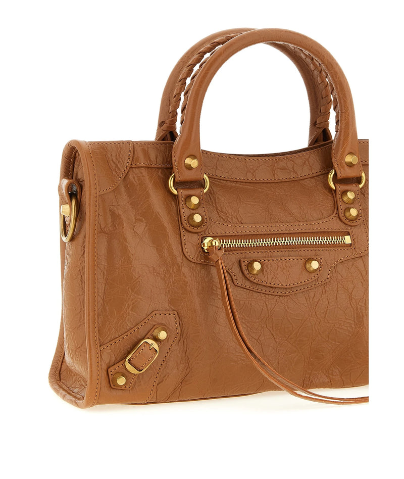 Balenciaga Satchel Bag in brown, Lamb Leather — view 3