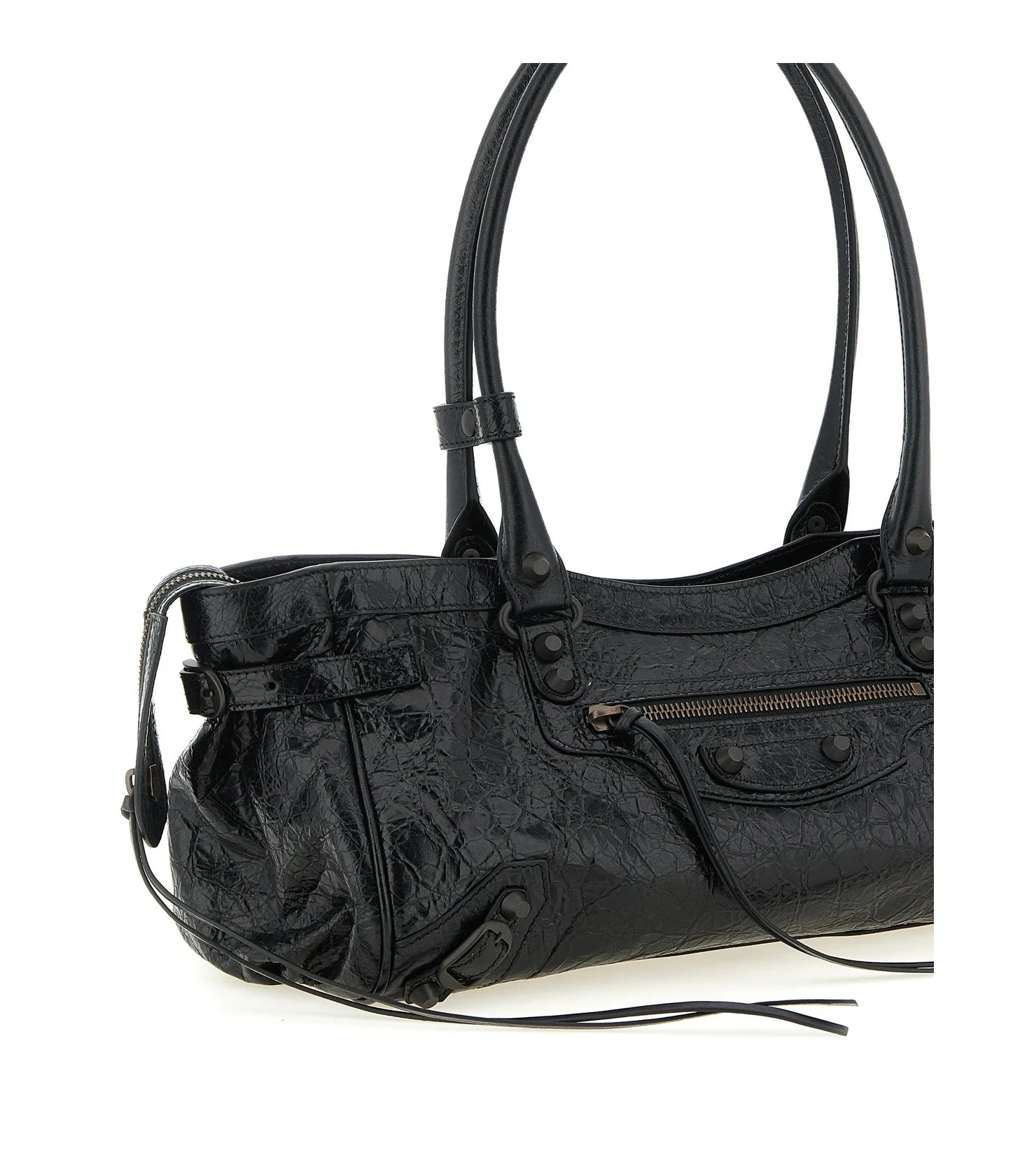 Balenciaga Shoulder Bag in black, Lamb Leather — view 3
