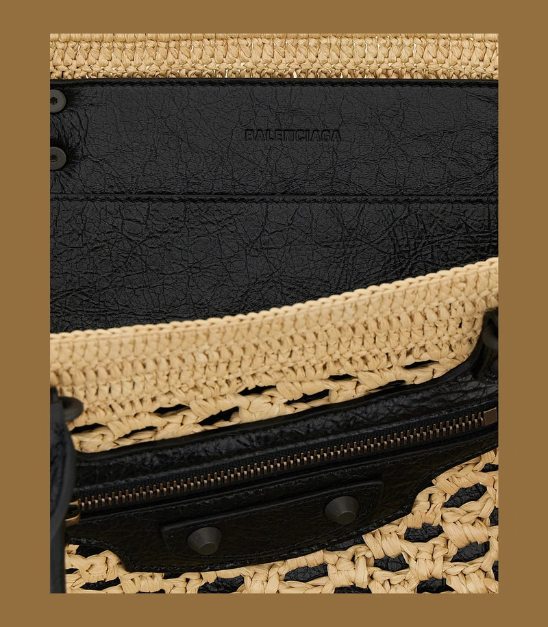 Balenciaga Tote Bag in beige, Viscose — view 4