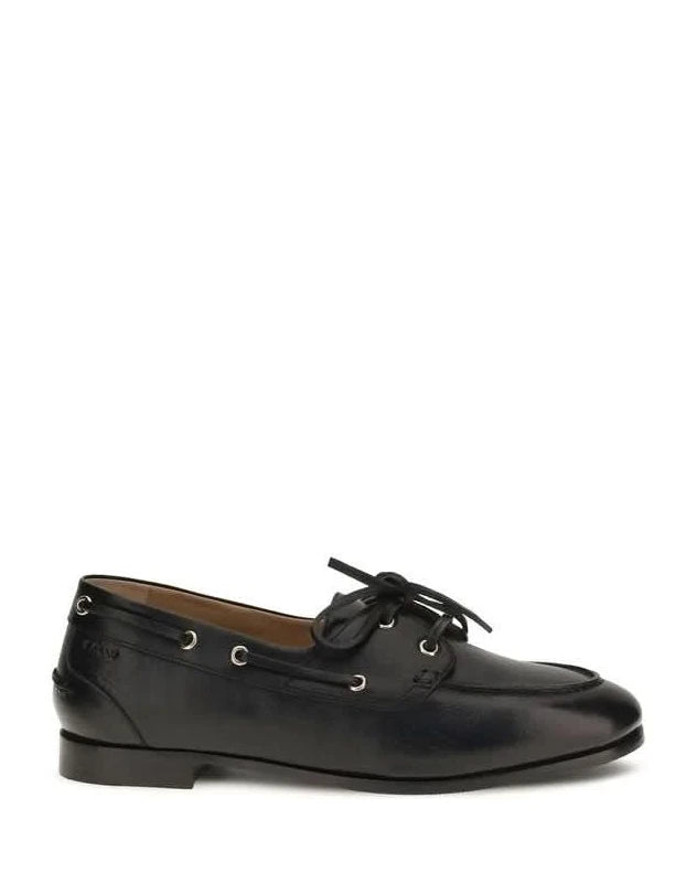 Bally Black Slip On Loafers Glam Steals