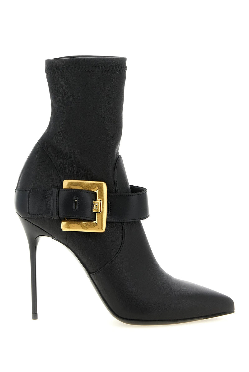 Balmain Ankle Boots in black, Lamb Leather