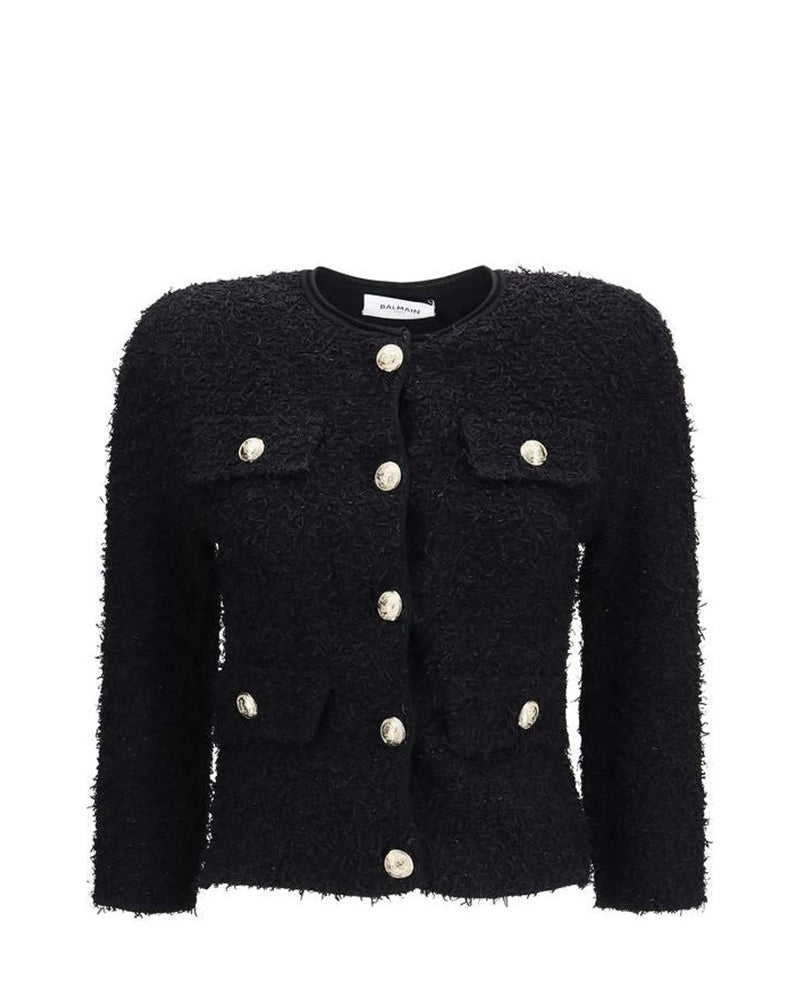 Balmain Bolero Jacket in black, Viscose