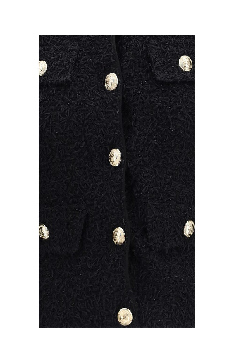 Balmain Bolero Jacket in black, Viscose — view 3