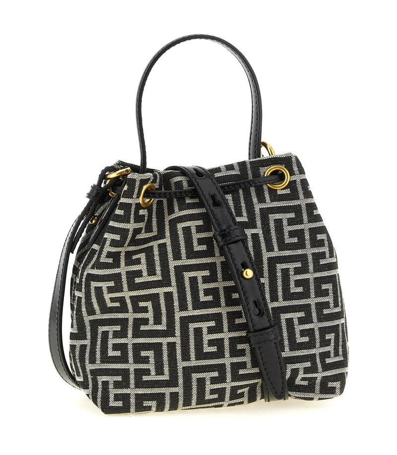 Balmain Bucket Bag in black, Polyester — view 2