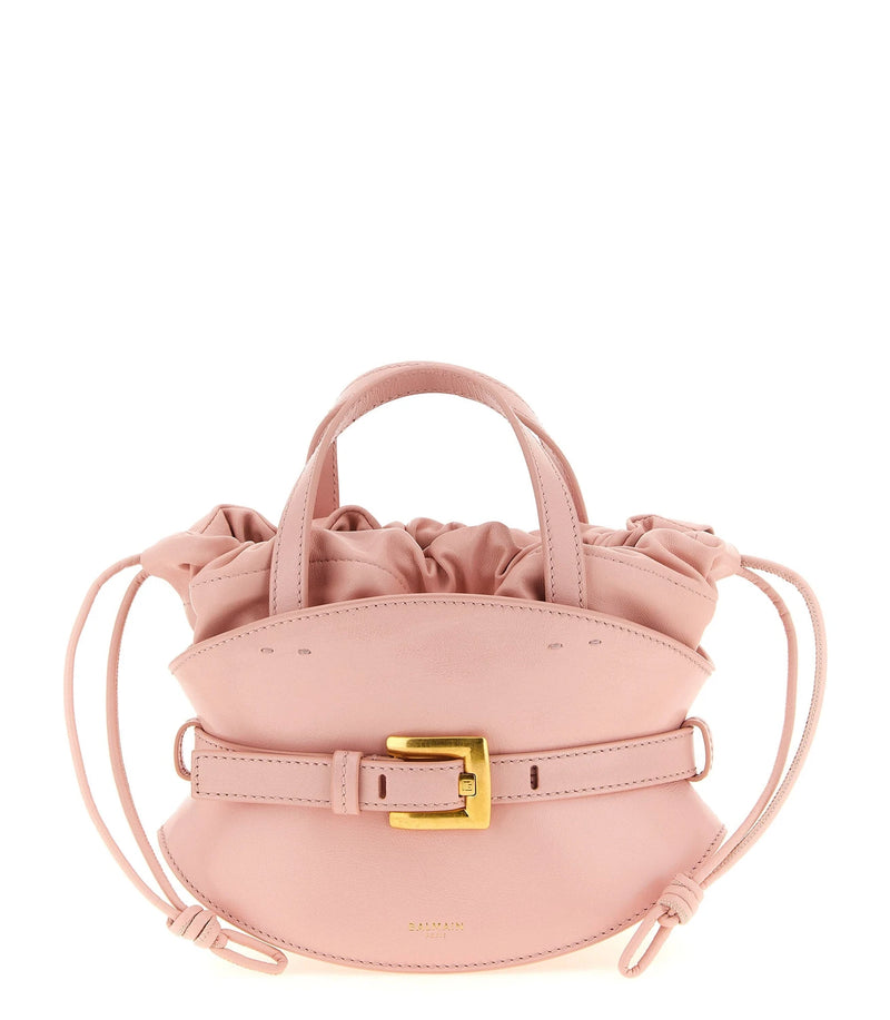 Balmain Bucket Bag in pink, Calfskin Leather