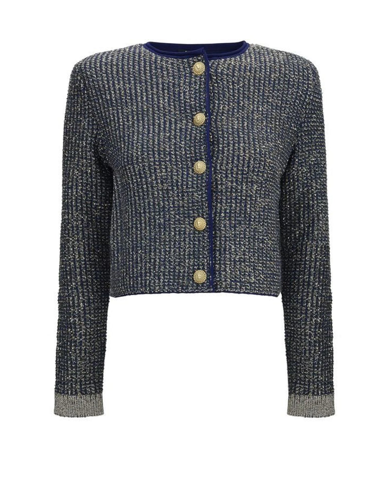 Balmain Cardigan in blue, Polyamide