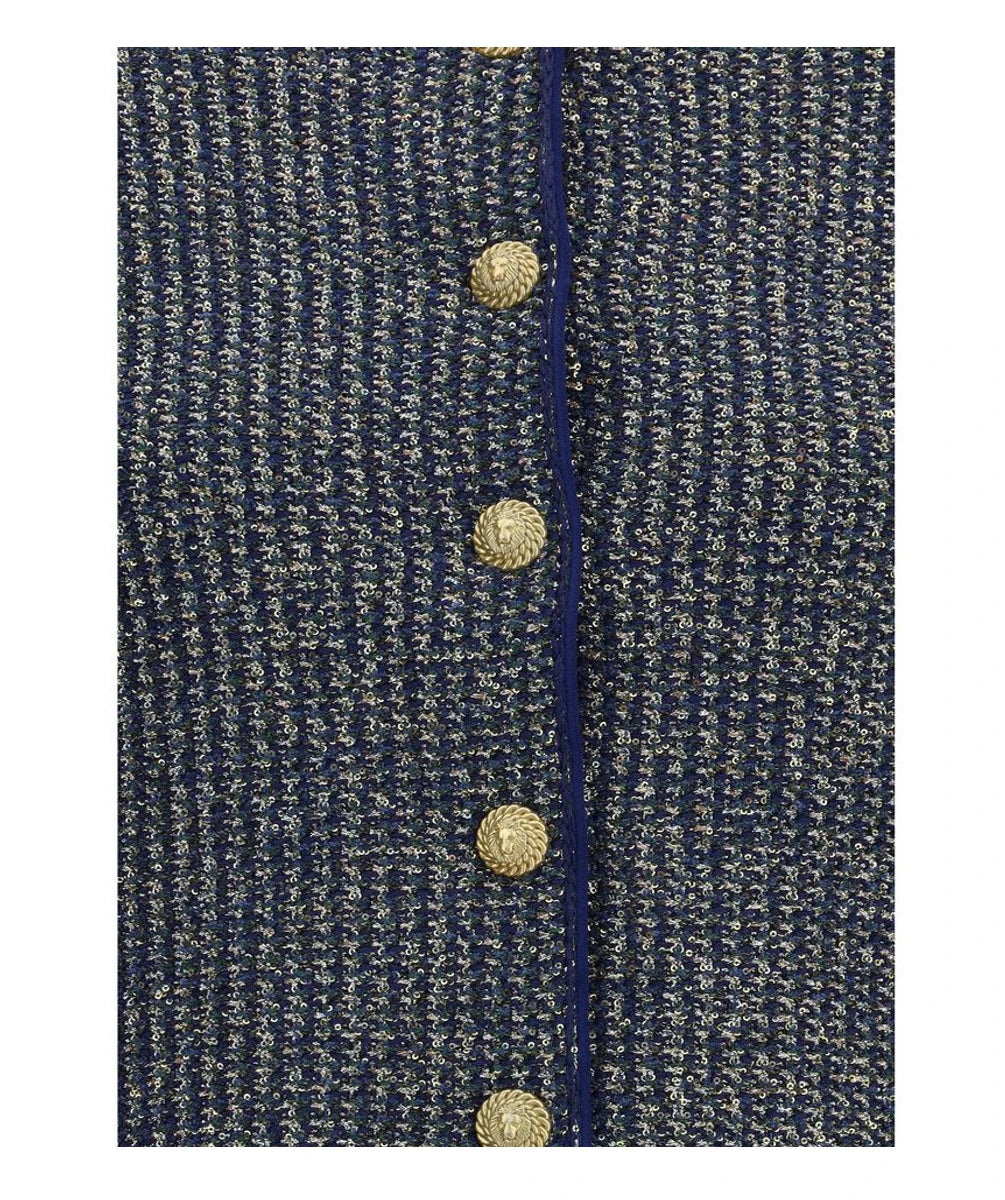 Balmain Cardigan in blue, Polyamide — view 3
