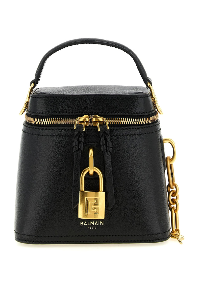 Balmain Satchel Bag in black, Buffalo Leather