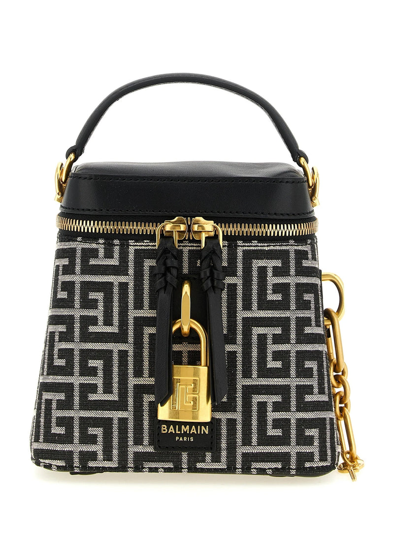 Balmain Satchel Bag in black, Polyester
