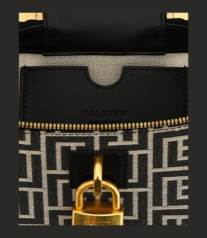 Balmain Satchel Bag in black, Polyester — view 4