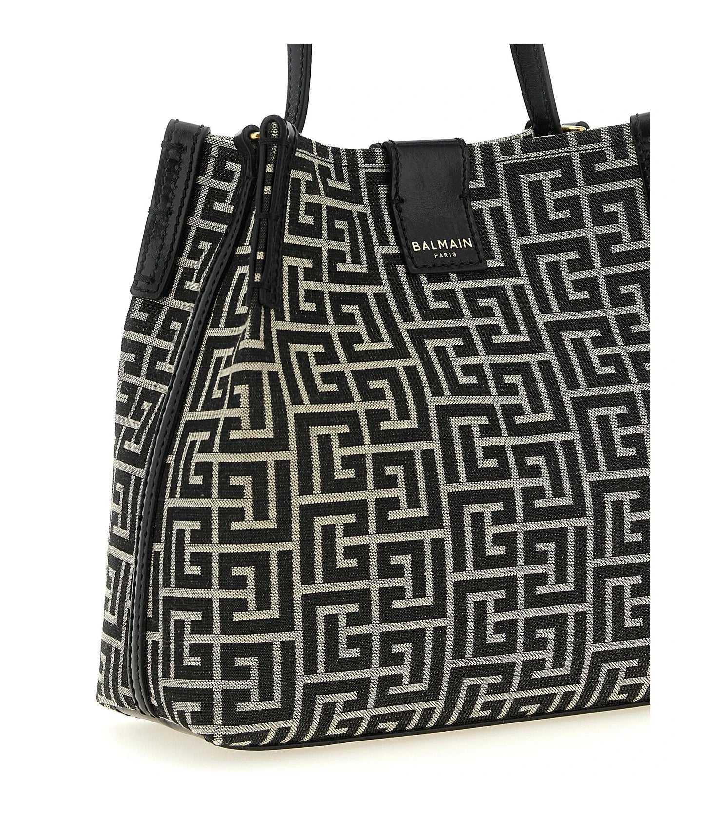 Balmain Shoulder Bag in black, Cotton — view 3