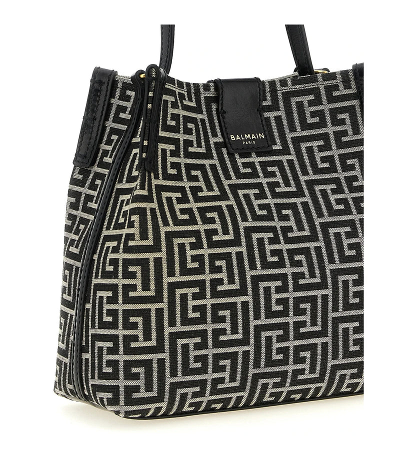 Balmain Shoulder Bag in black, Cotton — view 3