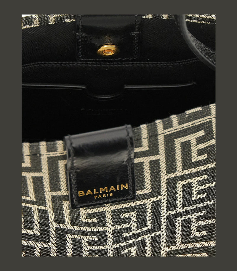 Balmain Shoulder Bag in black, Cotton — view 4