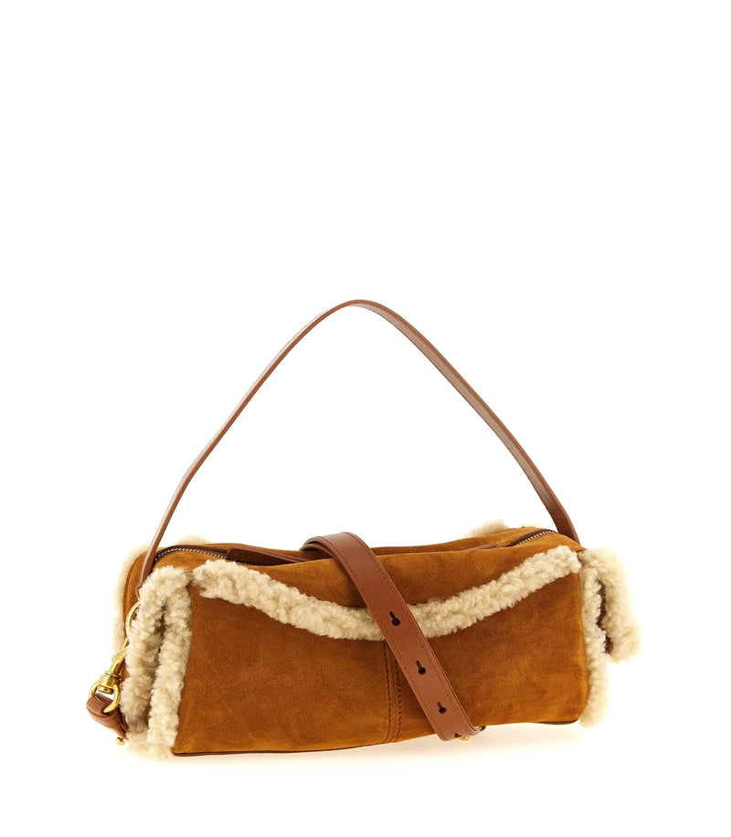 Balmain Shoulder Bag in brown, Calfskin Leather — view 2