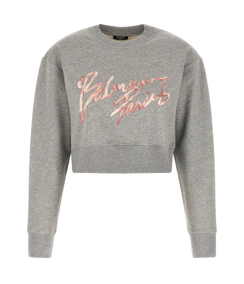 Balmain Sweatshirt in gray, Cotton