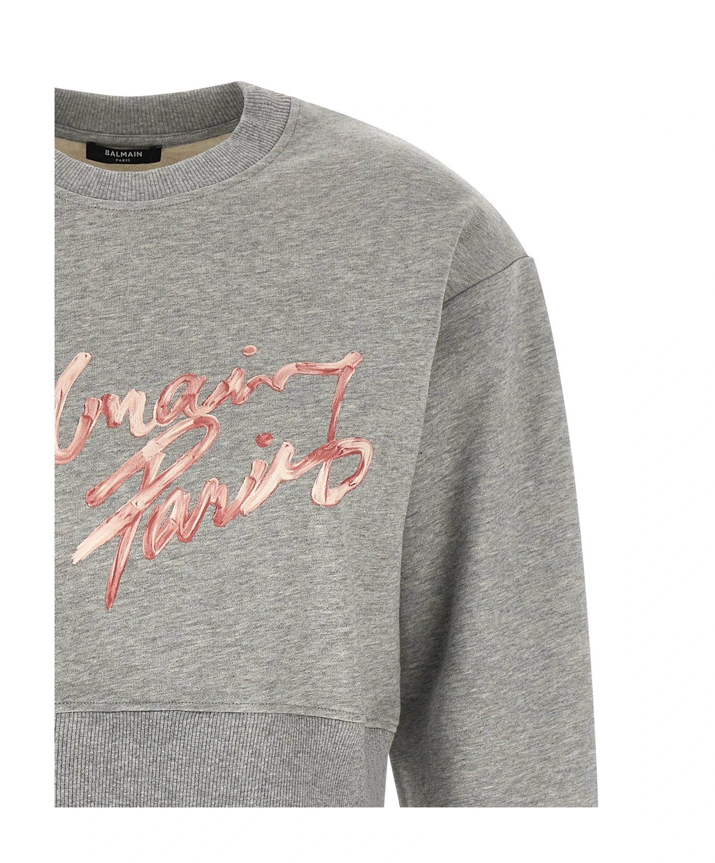 Balmain Sweatshirt in gray, Cotton — view 3