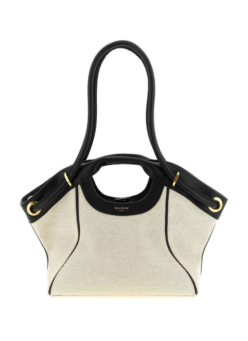 Balmain Tote Bag in beige, Cotton