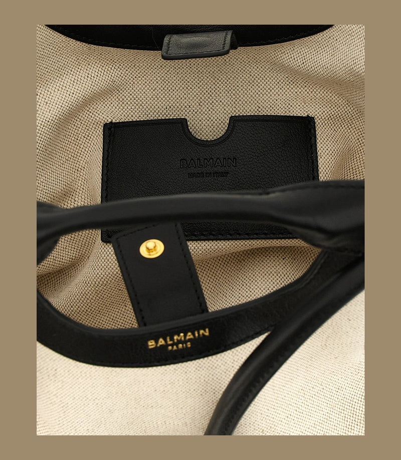 Balmain Tote Bag in beige, Cotton — view 4