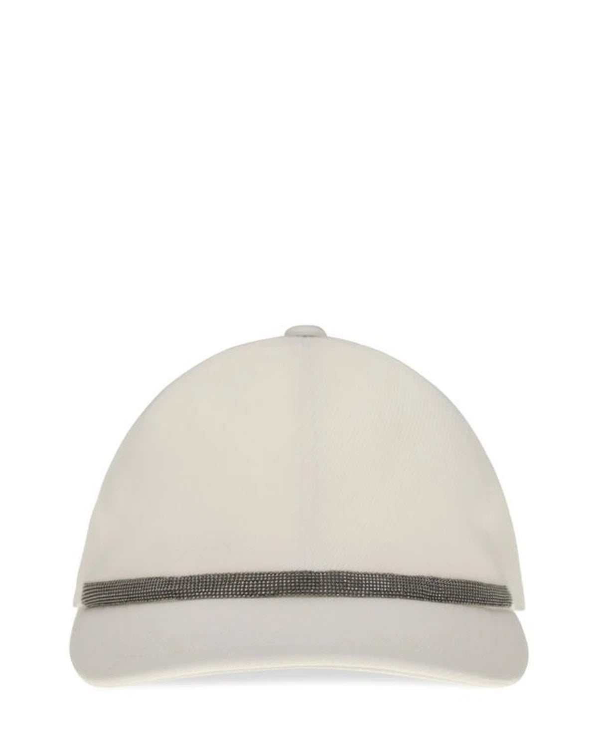 Brunello Cucinelli Baseball Cap in white, Cotton