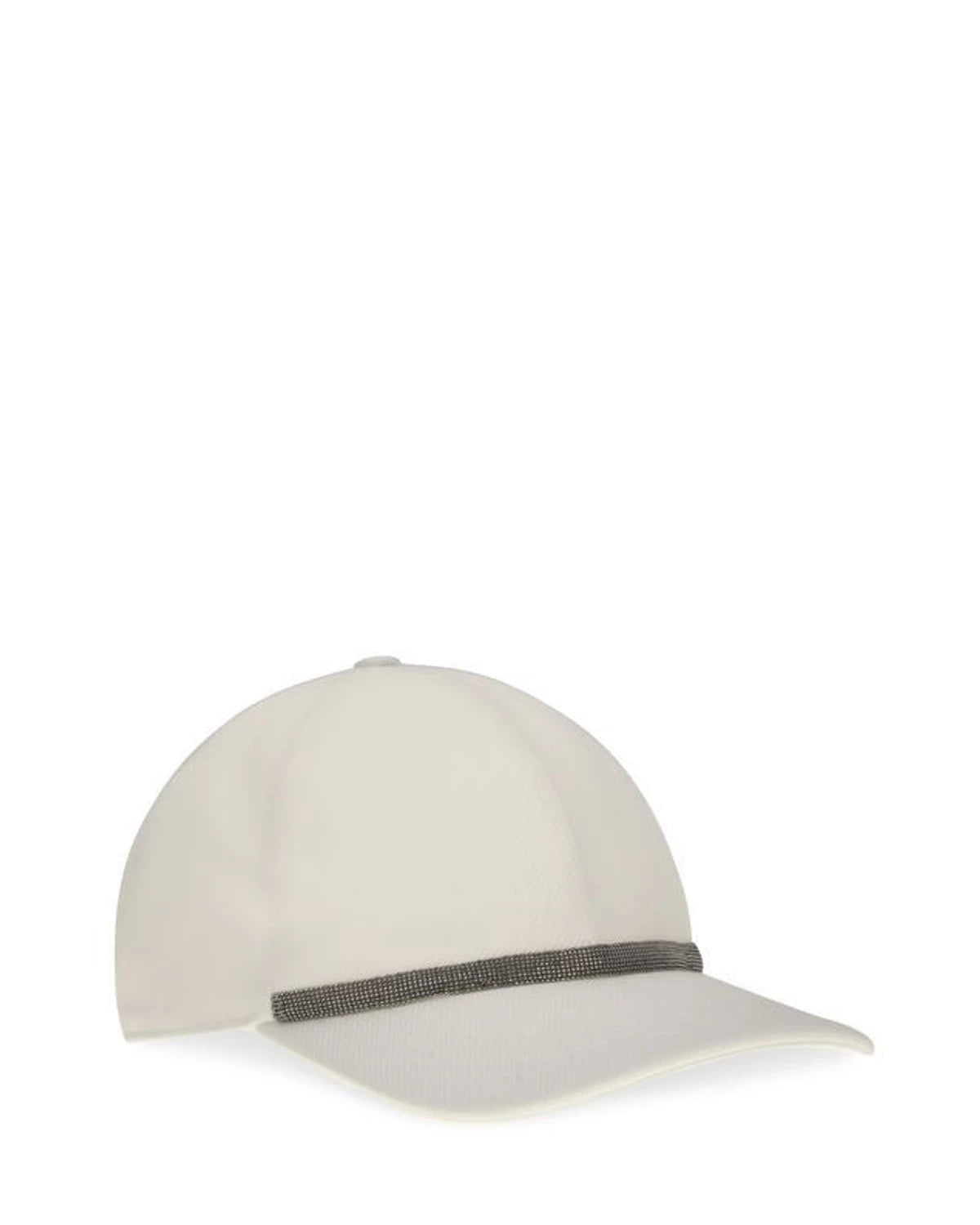 Brunello Cucinelli Baseball Cap in white, Cotton — view 2