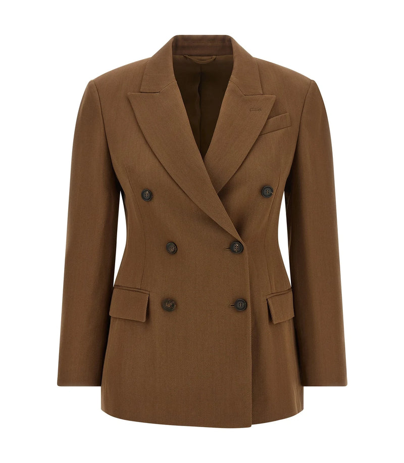 Brunello Cucinelli Blazer in brown, Virgin Wool