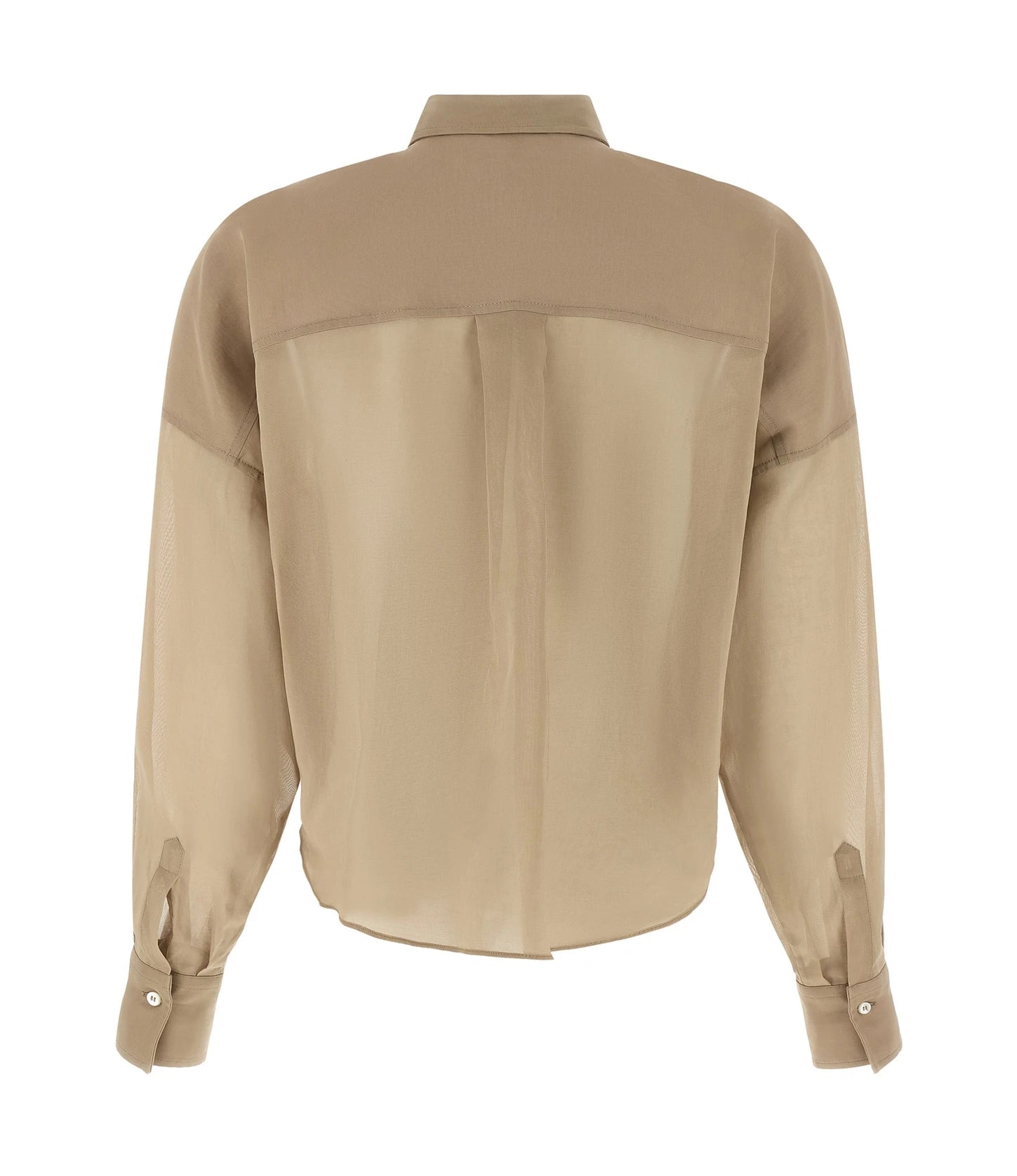 Brunello Cucinelli Blouse in beige, Cotton — view 2