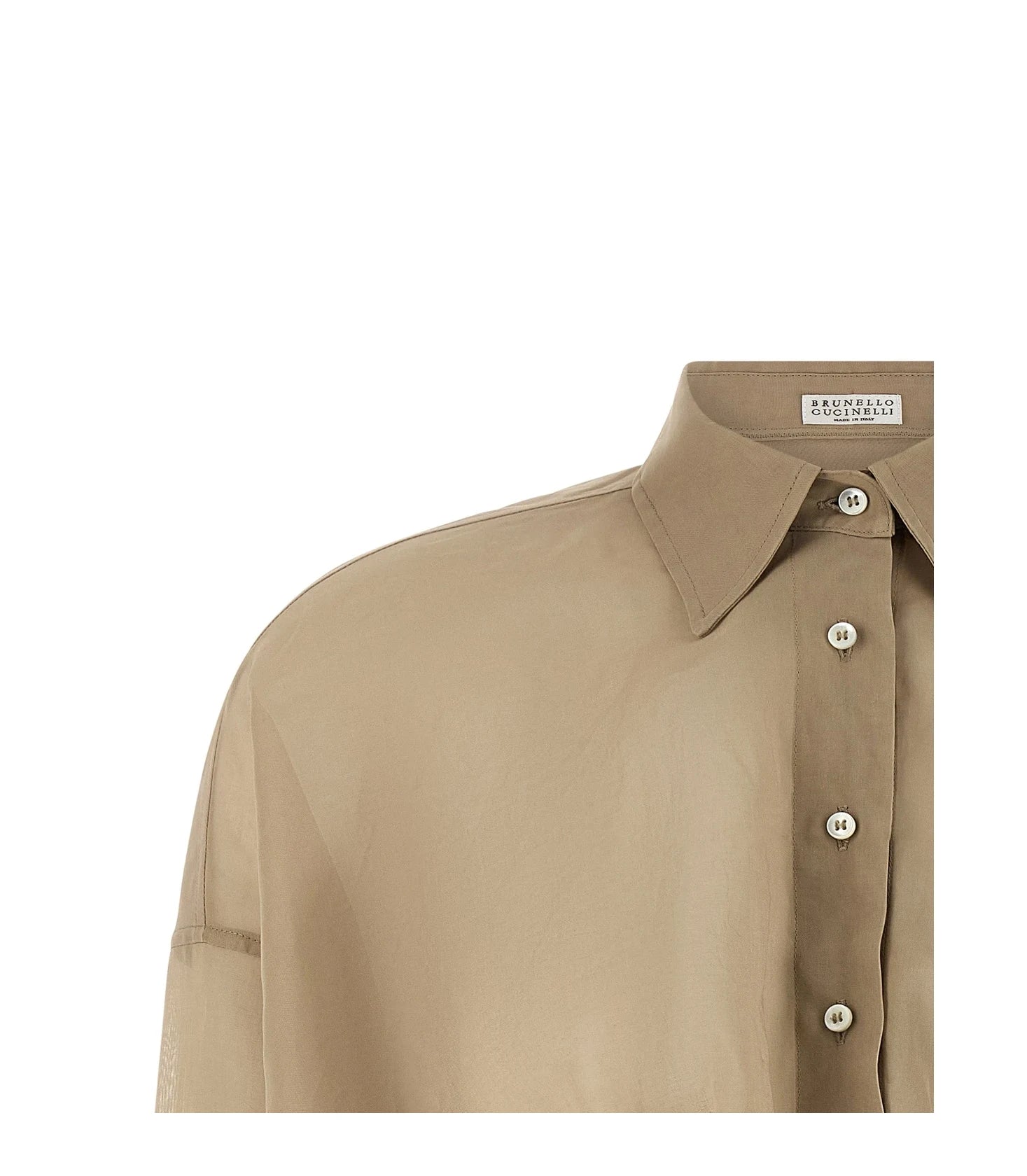 Brunello Cucinelli Blouse in beige, Cotton — view 3