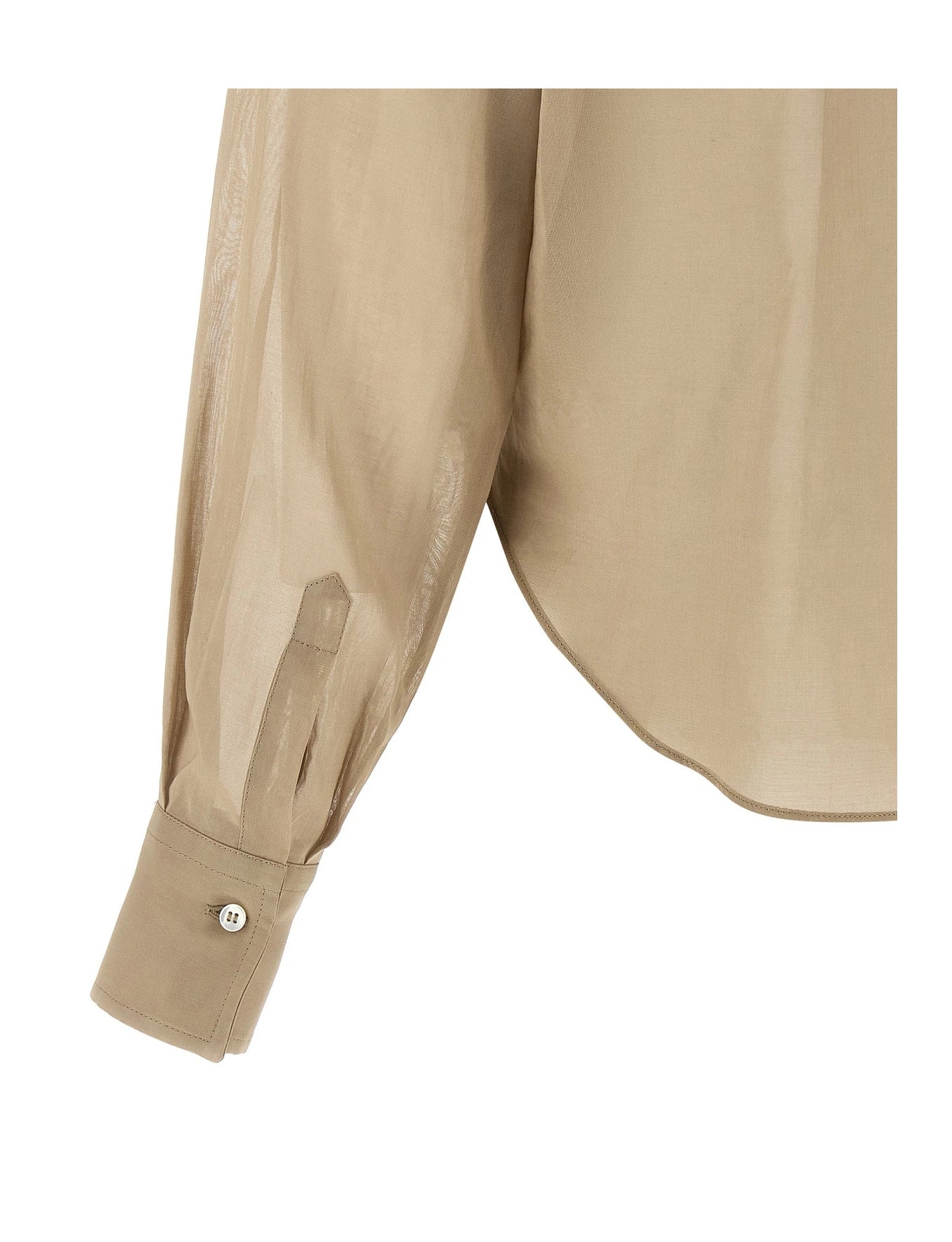 Brunello Cucinelli Blouse in beige, Cotton — view 4
