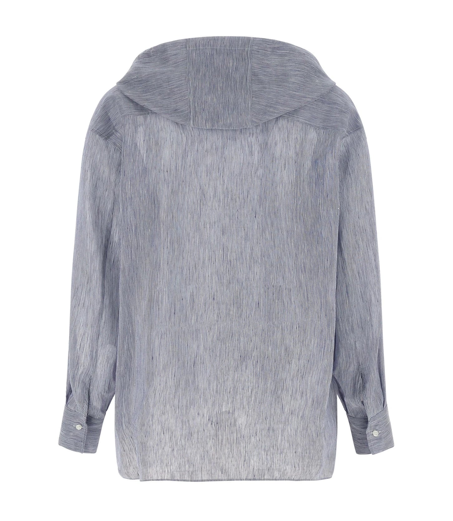 Brunello Cucinelli Blouse in blue, Linen — view 2