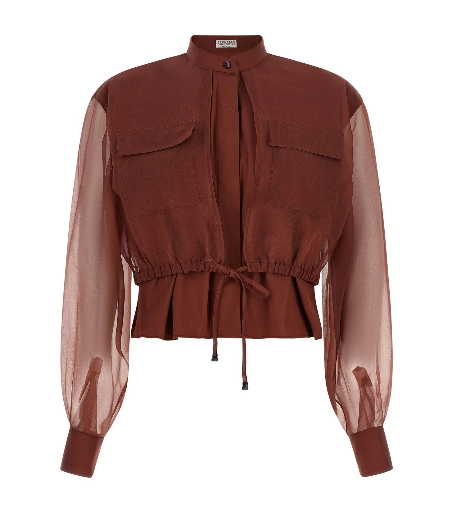 Brunello Cucinelli Blouse in brown, Cotton
