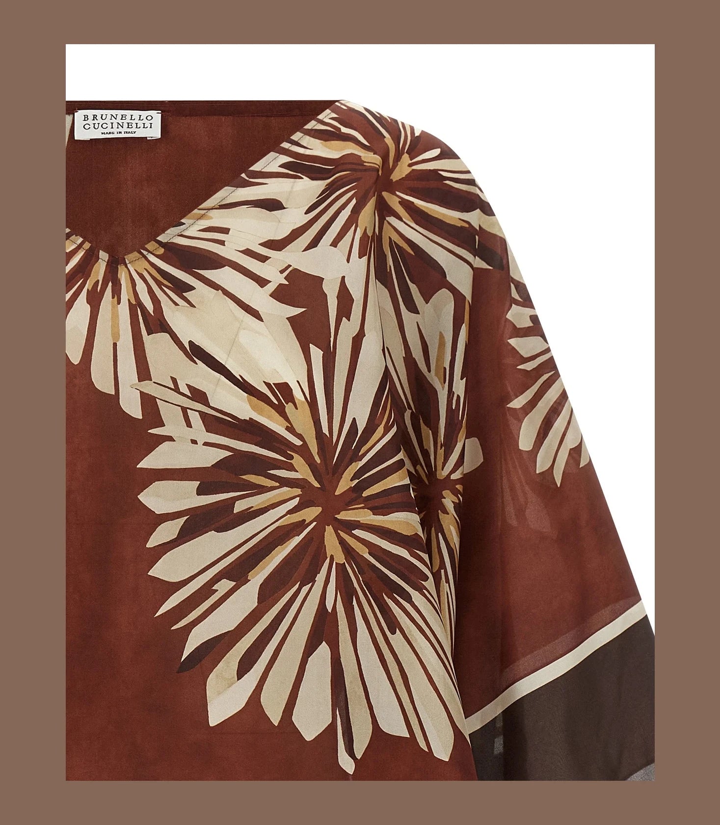 Brunello Cucinelli Blouse in red, Silk — view 3