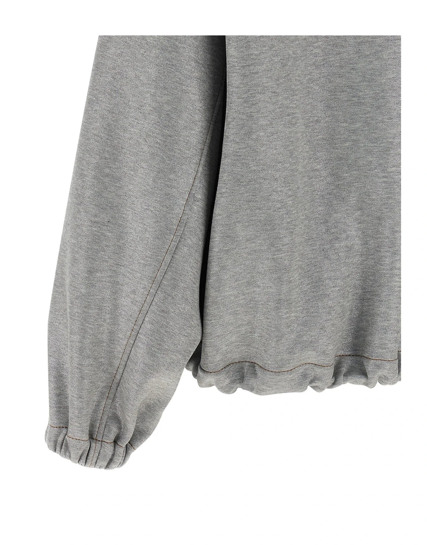 Brunello Cucinelli Bomber Jacket in silver, Cotton — view 4