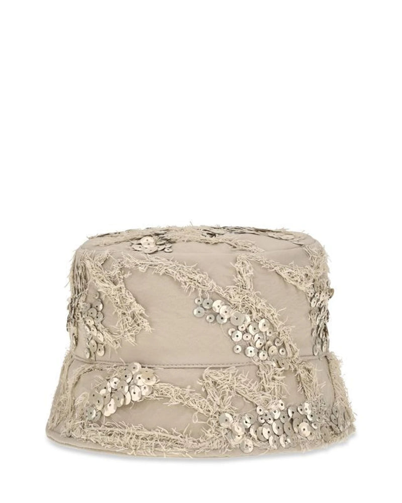Brunello Cucinelli Bucket Hat in beige, Silk