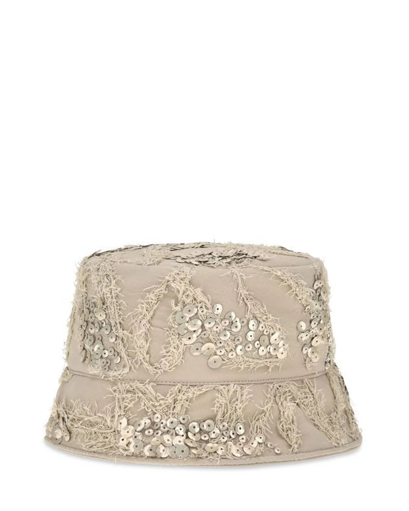 Brunello Cucinelli Bucket Hat in beige, Silk — view 2