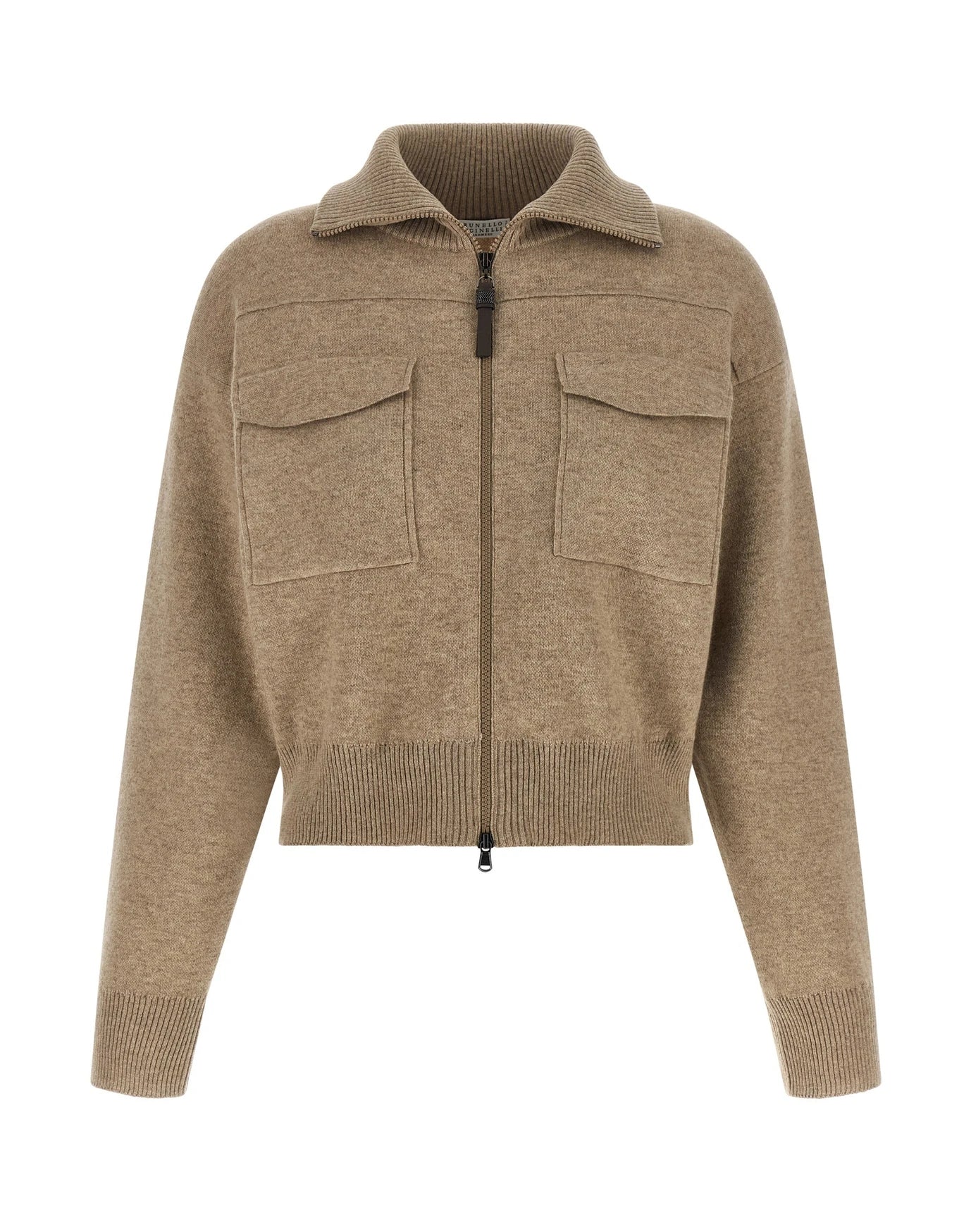 Brunello Cucinelli Cardigan in beige, Wool