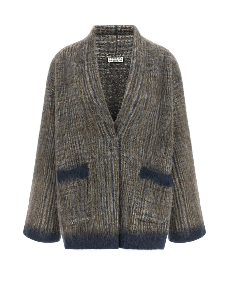 Brunello Cucinelli Cardigan in gray — view 2