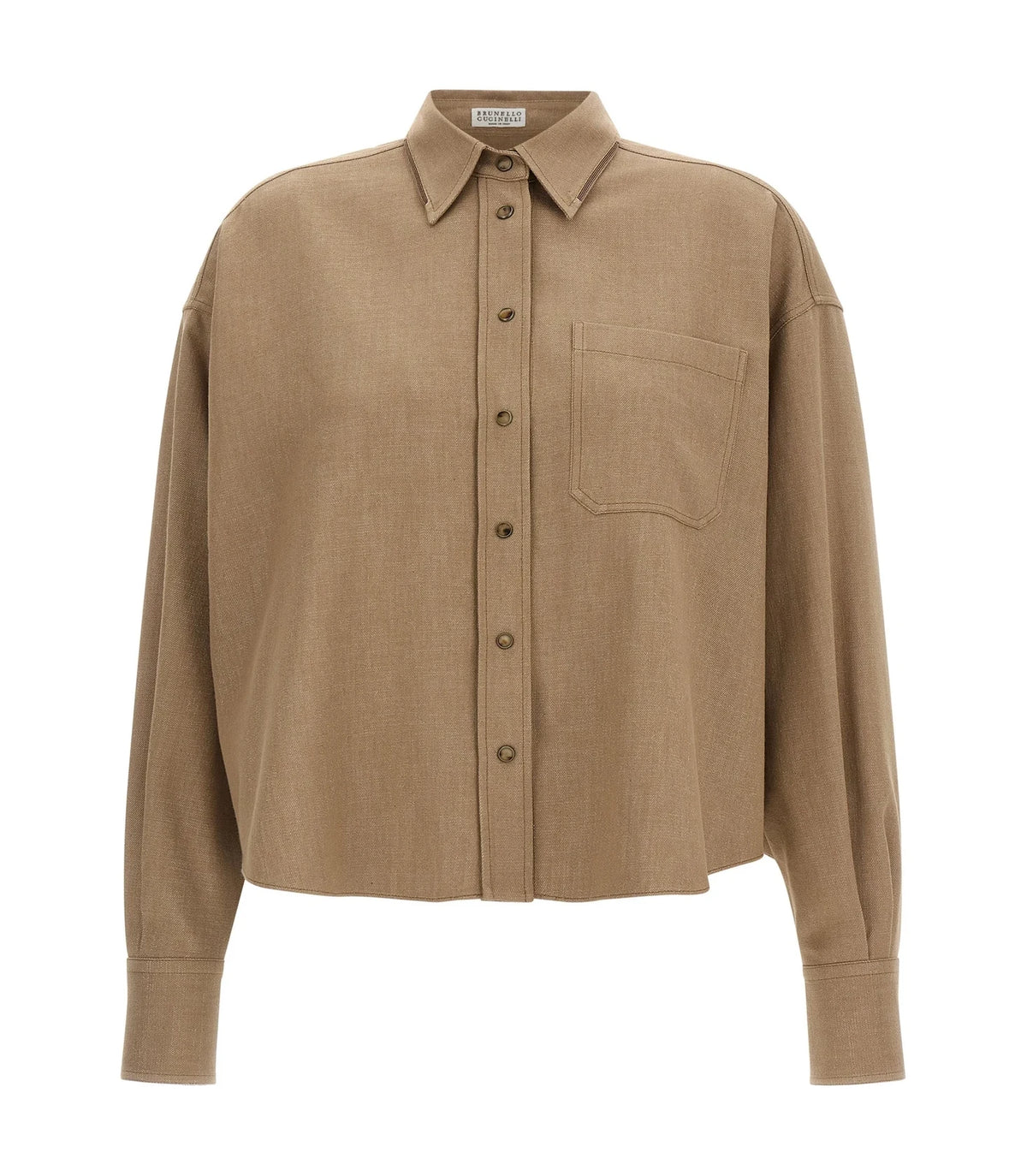 Brunello Cucinelli Dress Shirt in beige, Cotton