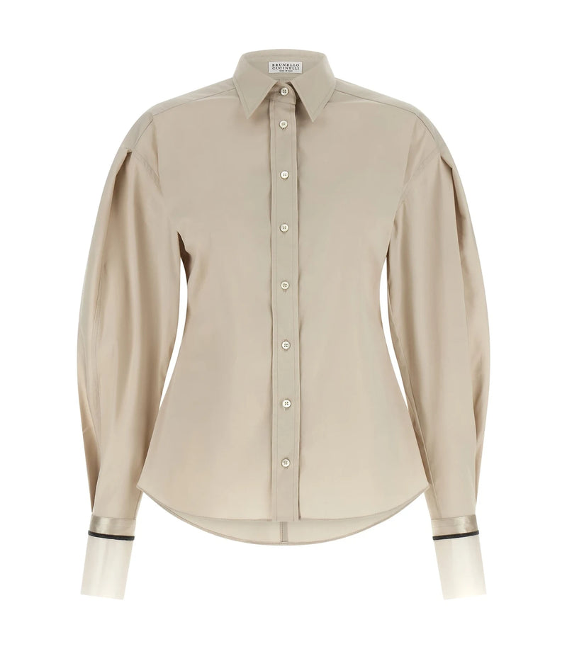 Brunello Cucinelli Dress Shirt in beige, Cotton