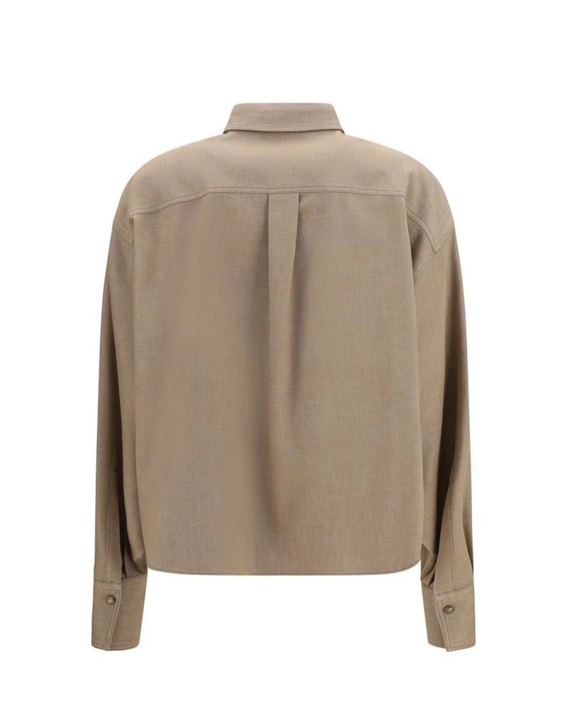 Brunello Cucinelli Dress Shirt in beige, Cotton — view 2