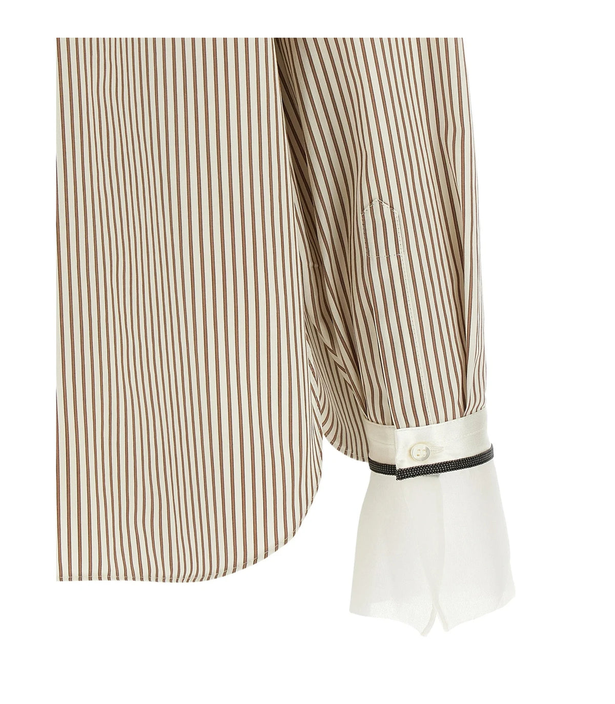 Brunello Cucinelli Dress Shirt in beige, Cotton — view 4