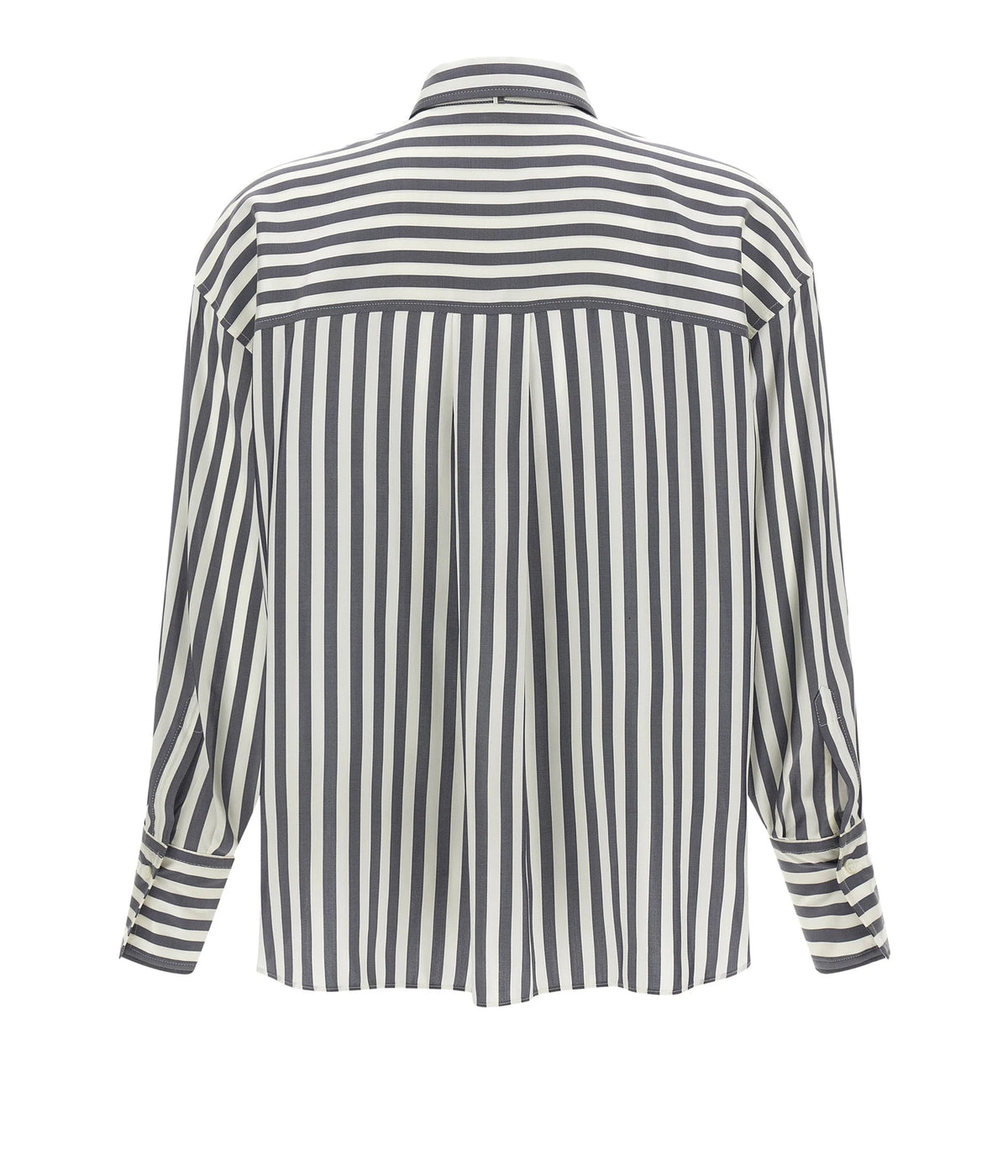 Brunello Cucinelli Dress Shirt in gray, Silk — view 2