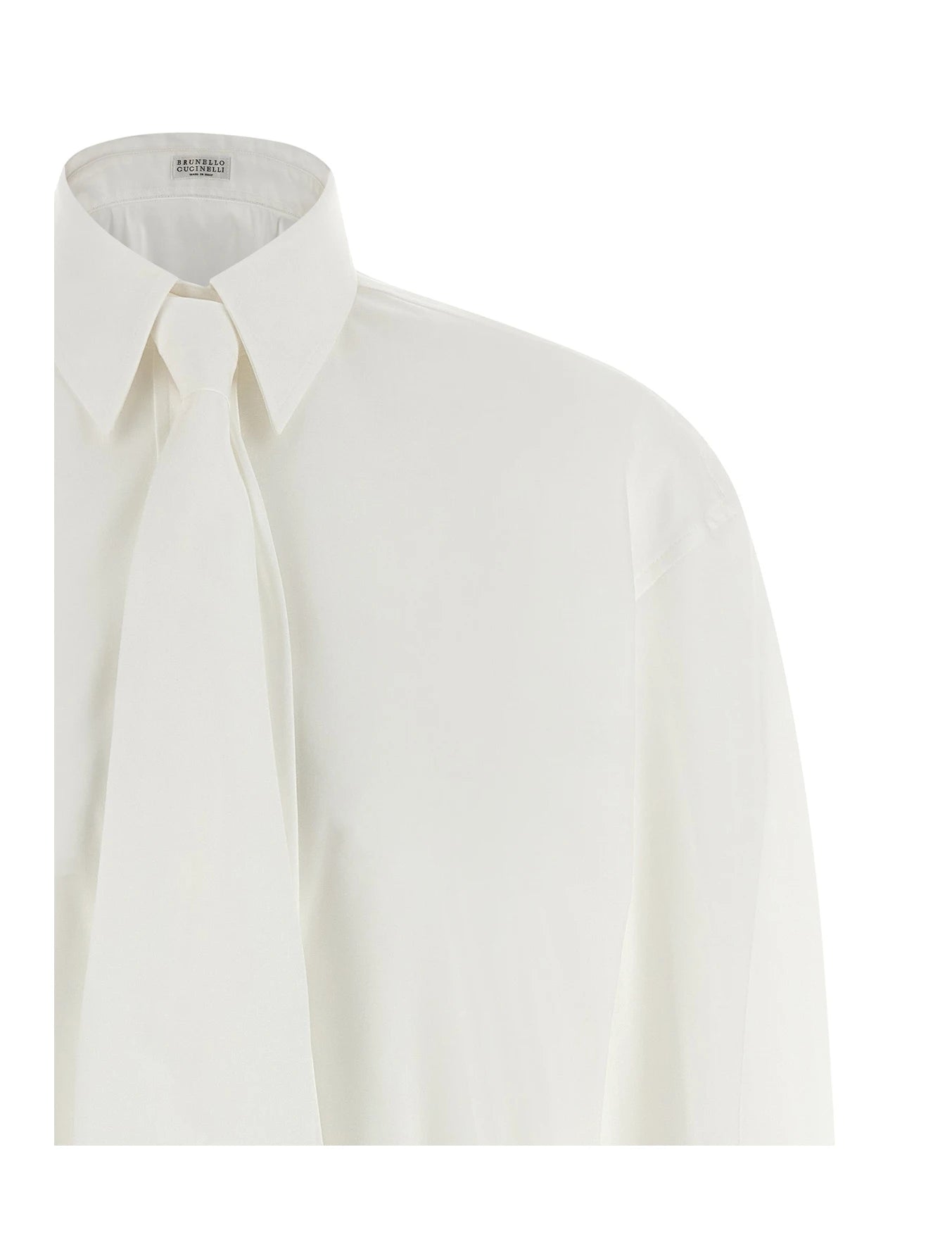 Brunello Cucinelli Dress Shirt in white, Cotton — view 3