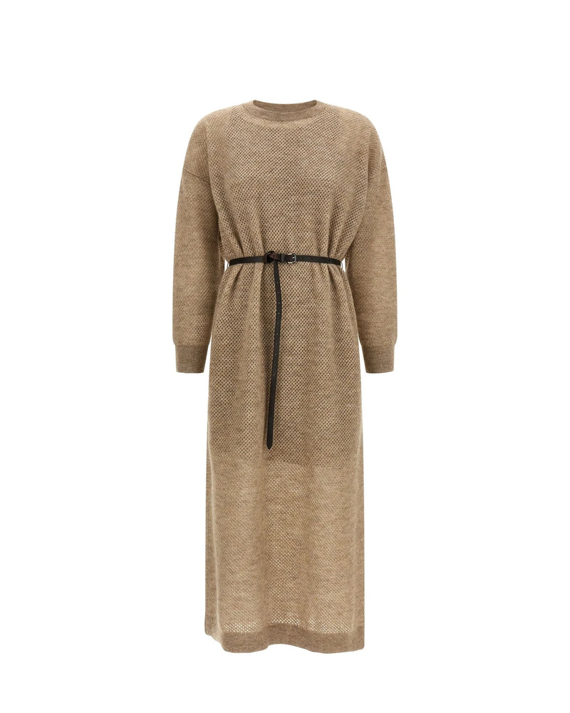 Brunello Cucinelli Dresse in beige, Mohair Wool