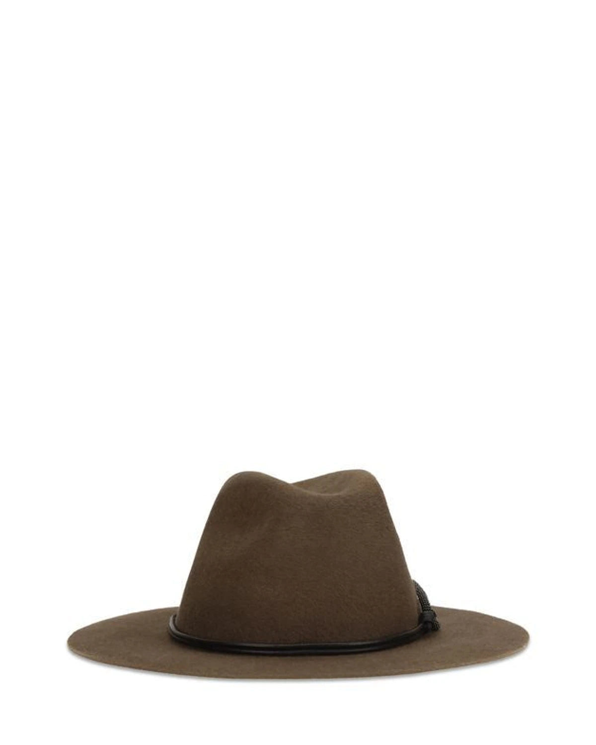 Brunello Cucinelli Fedora in brown, Felt