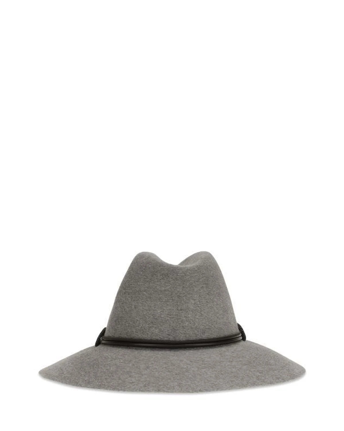 Brunello Cucinelli Fedora in gray, Felt — view 2