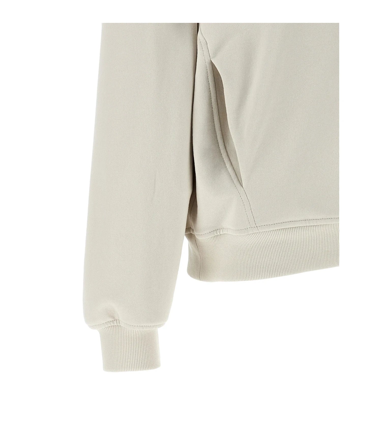 Brunello Cucinelli Hoodie in beige, Cotton — view 4