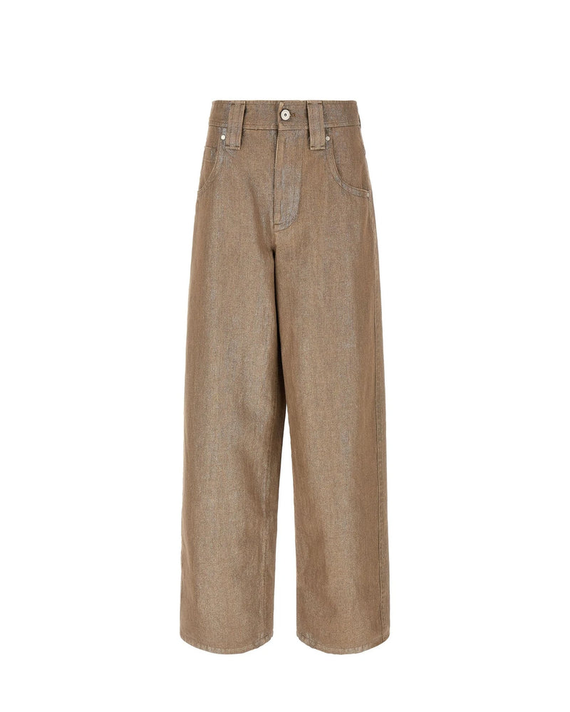 Brunello Cucinelli Jean in beige, Cotton