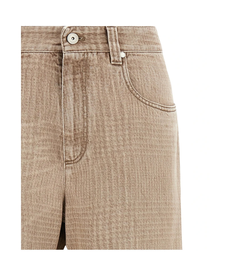 Brunello Cucinelli Jean in beige, Cotton — view 3