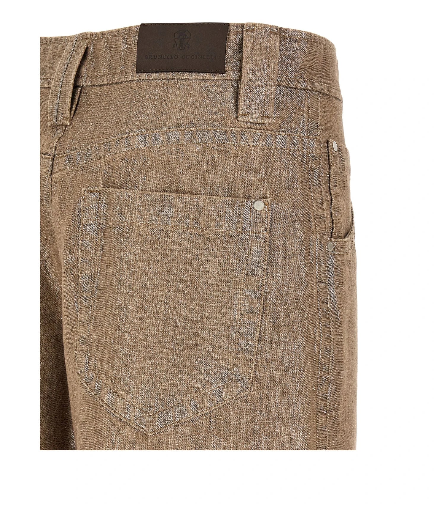 Brunello Cucinelli Jean in beige, Cotton — view 4